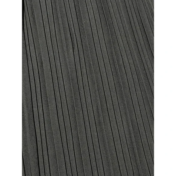 New Mix Black Pleated Wide Leg Pants High Waist Elastic Tie Belt Size 2 NWT - Picture 2 of 6